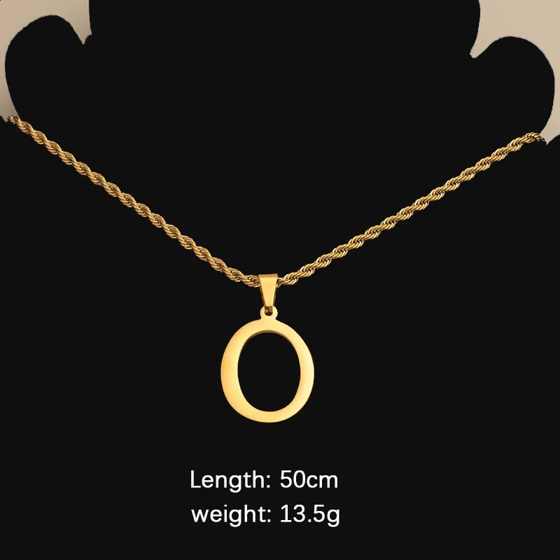 Initial Necklaces Gold-Plated Personalized 26 Letter Pendant for Men, Women, Boys & Girls, 2024 Jewelry Gifts 4