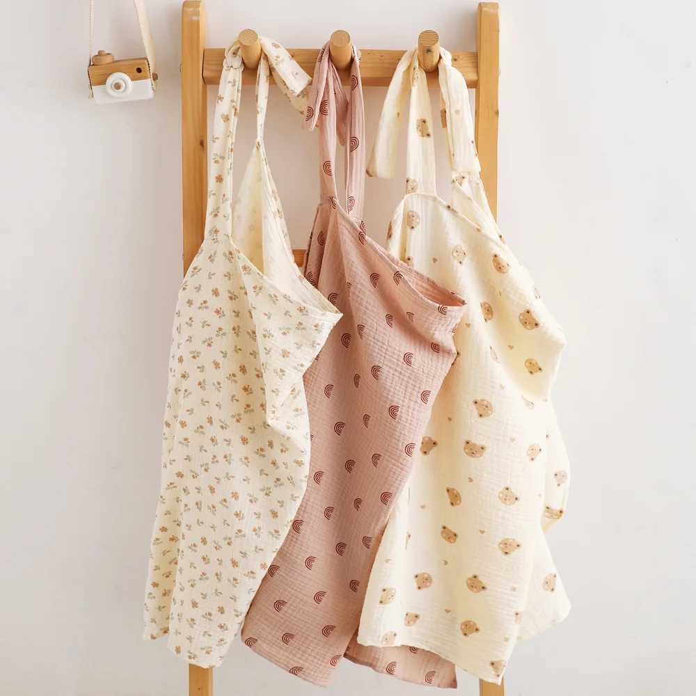 Plain cotton nursing cover baby feeding nursing apron outdoor privacy mother care cloth baby car seat cover W240907
