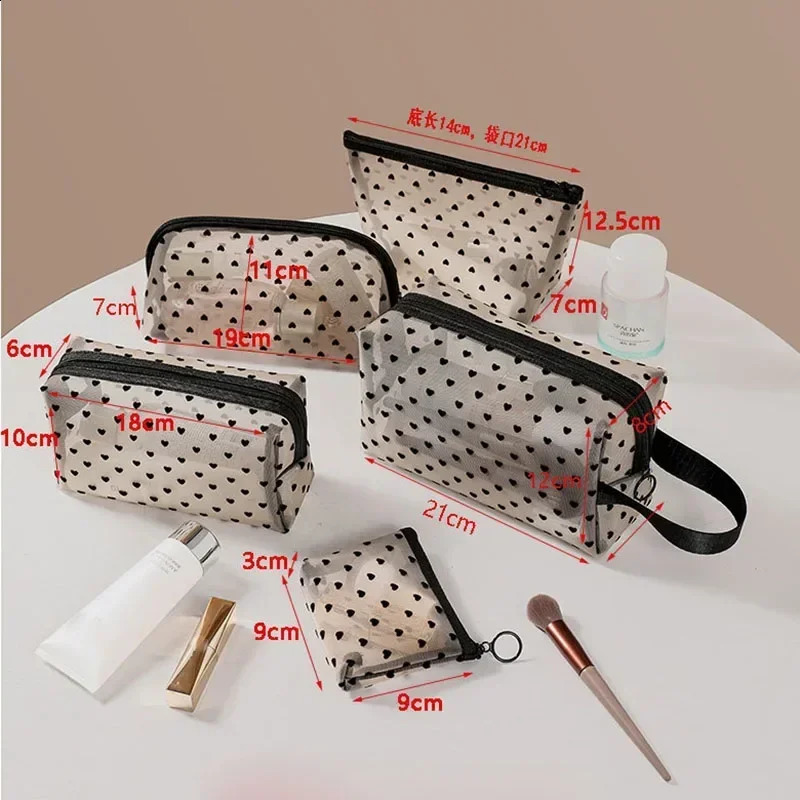1 piece womens makeup bag womens makeup storage bag Neseser ClearPink makeup bag womens makeup bag 250410