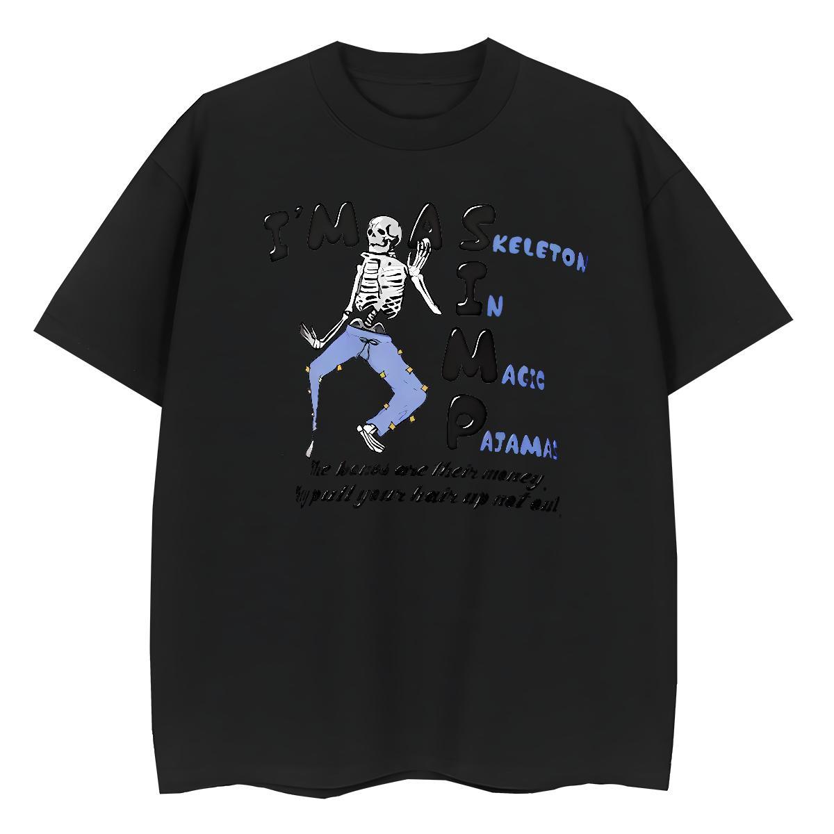 Stylist T-Shirts for Women 230g Cotton Short Sleeve O-Neck Daily Wear halloween Tshirt for Man Woman Comfortable Anime Tees Shirts
