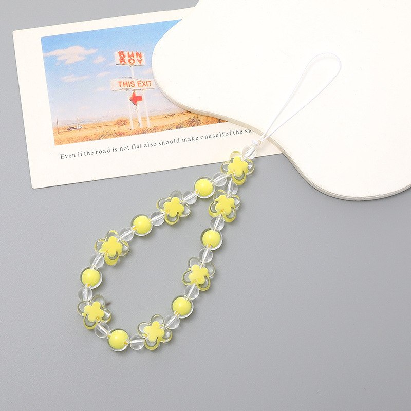 Beaded mobile chain bead, bead in hand fall and anti throw rope, phone case hanging decoration pendant, small gift for women