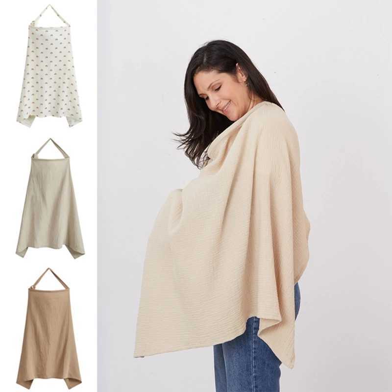 Cotton Breastfeeding Cover Breathable Plain Care Cover Infant Breastfeeding Care Apron Breastfeeding essence W240907