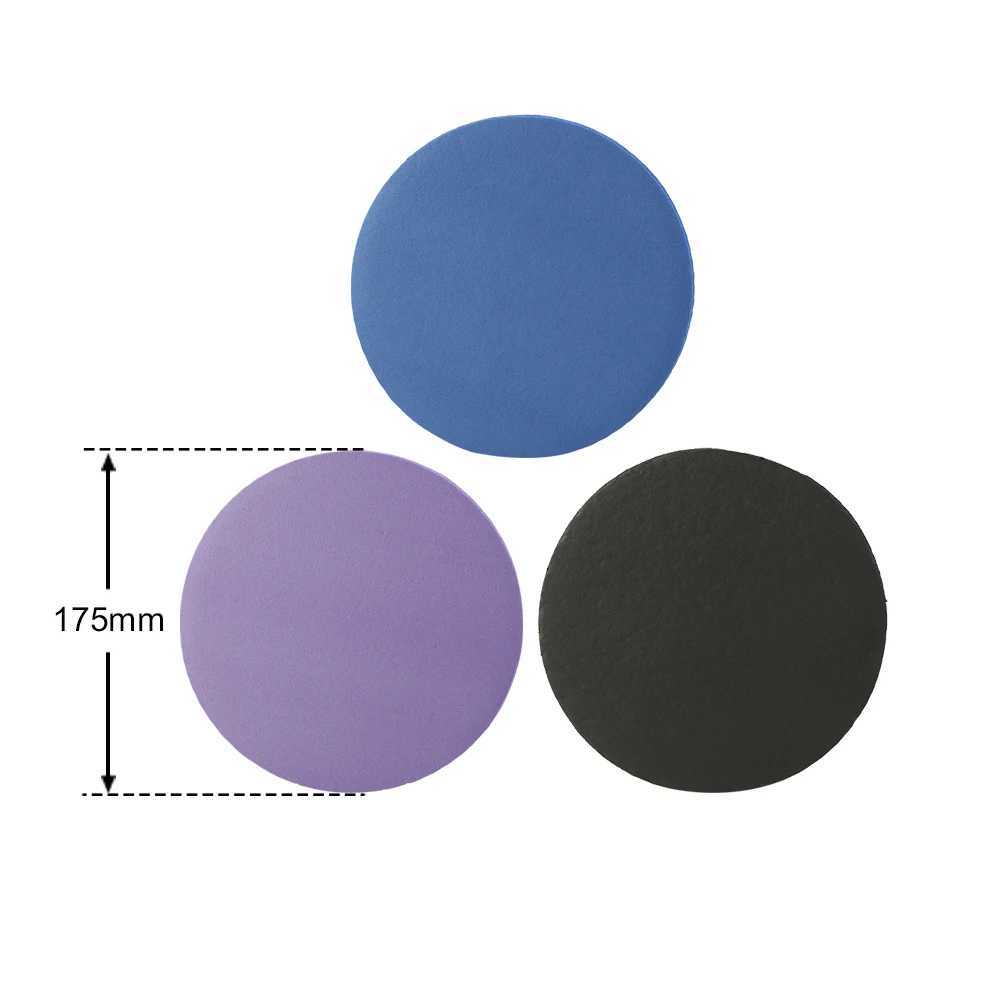 2 pieces/set fitness anti slip yoga mat NBR board push up round knee pad W240906