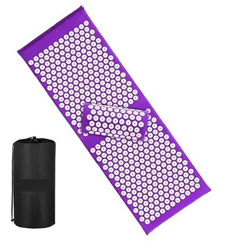 120x40cm/65x40cm massage pad yoga press pad and pillow set neck back foot massager pain relief joint pad W240906