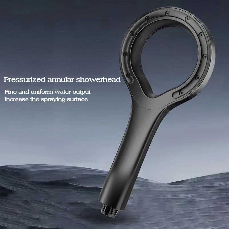 Pressurized Shower Head Water Saving Spray Nozzle High Pressure Massage Big Panel Showerheads Bathroom Faucet AccessoriesXJ240906