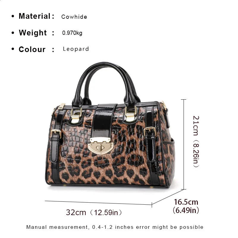 Aidrani is a fashionable leopard print womens handbag made of smooth materials waterproof scratch resistant technology 240904