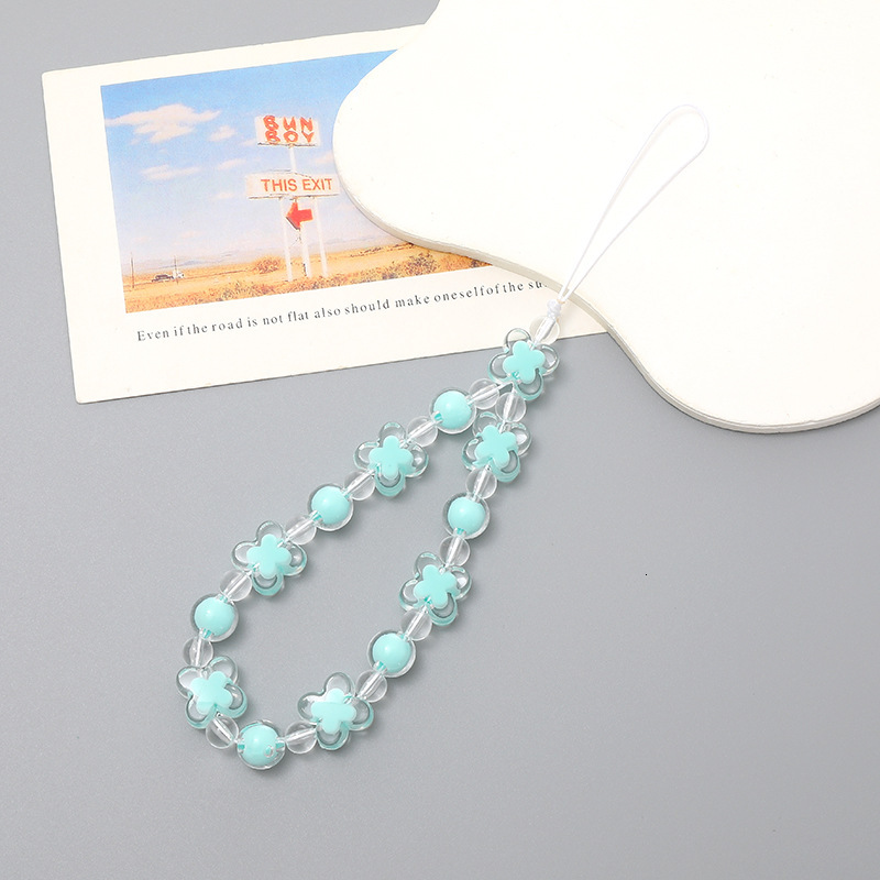 Beaded mobile chain bead, bead in hand fall and anti throw rope, phone case hanging decoration pendant, small gift for women