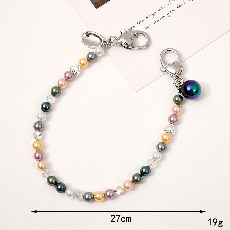 New Natural Shell Pearl Handheld Bag Chain Ins Mobile Pendant Case Keychain Phone Hanging Rope