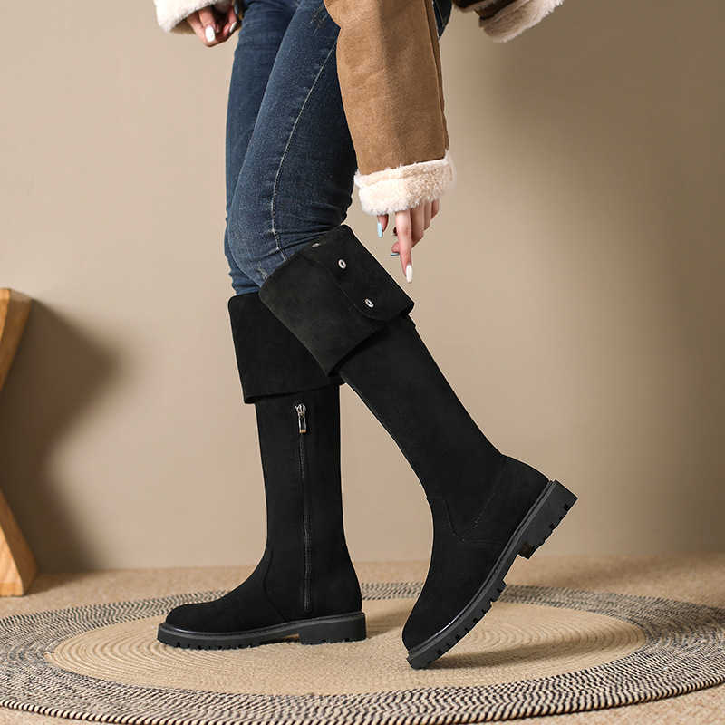 Knee Over Martin Boots Look Slimmer Long Fashion Boots For Women Autumn Winter Thick Soled Long Boots For Women High Knight Boots 240826