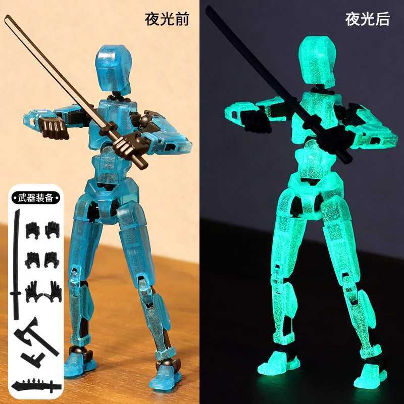13 Action Figure Titan Multi-Jointed Movable Shapeshift Robot T13 Action Mannequin Character and Dog Figure Toys gifts for kidsXJ240905