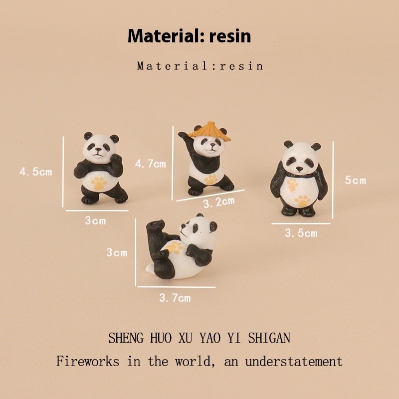 Adorable Kung Fu Panda DIY Mini Scene - Unique Car Ornament with a Touch of Fun