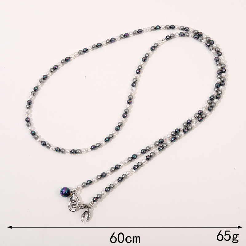 New Baroque pearl mobile phone lanyard, natural stone bead crossbody chain, can carry high-end bags, replacement chain for women