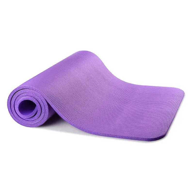 1 set of yoga mats used for ultra thick 1cm Pilates fitness mat anti slip exercise mat F2TC W240906