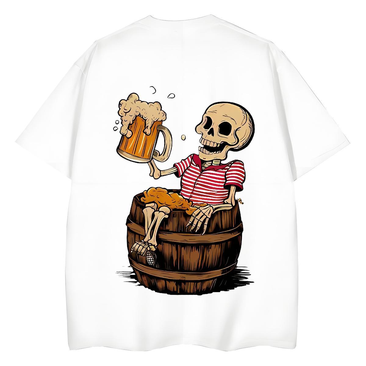 Stylist Woman T Shirts 100% Cotton 230g Comfortable Street skullskull Women Tshirts Wholesale Graphic Top Tees