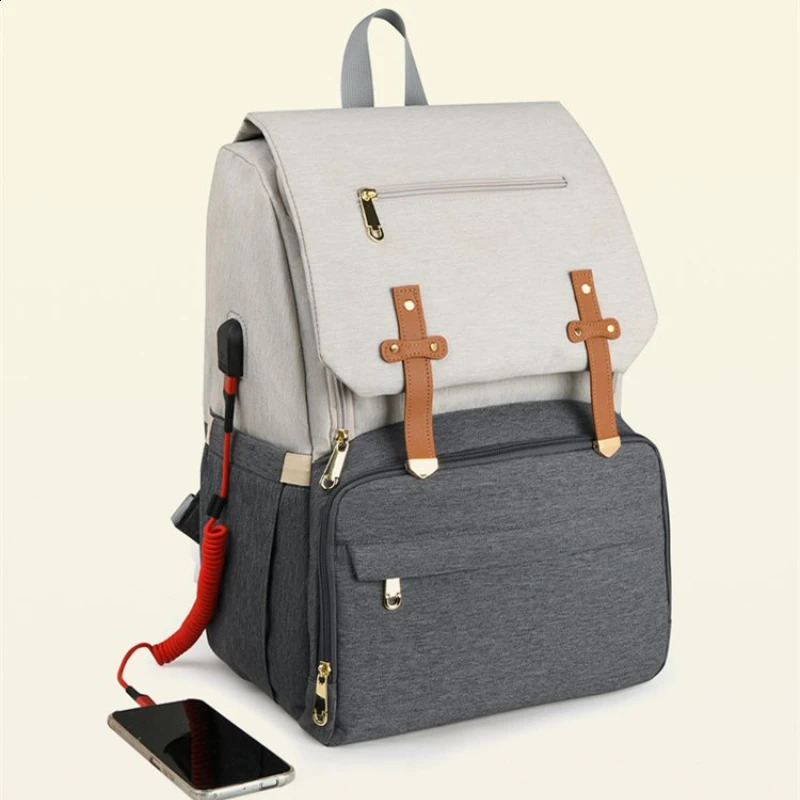 Nylon Soild Mommy Backpack Zipper Casual High Quality Bags for Women 2024 Fashion Style Mother and Baby Large Capacity 240906