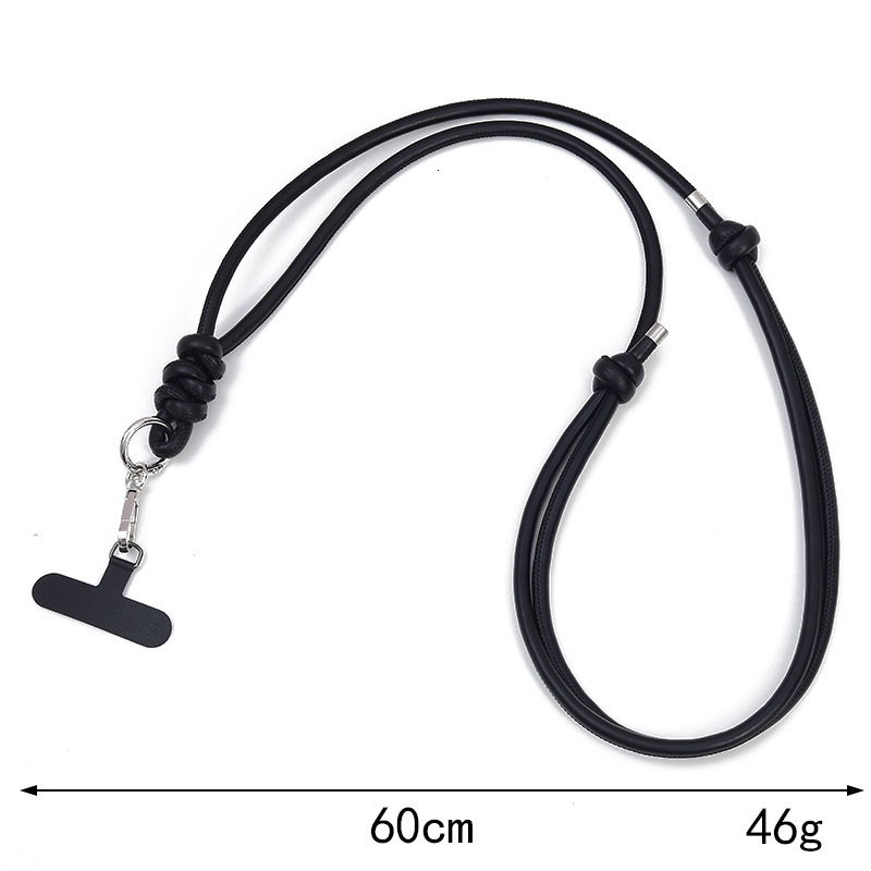 New DIY lanyard leather crossbody chain, mobile phone back clip lanyard, luggage keychain pendant, hanging accessory to prevent loss