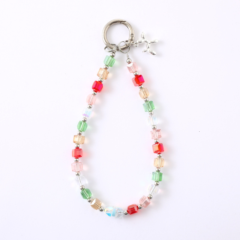 Light luxury new crystal bead pendant, fashionable and versatile case, keychain, hanging accessories, creative phone lanyard