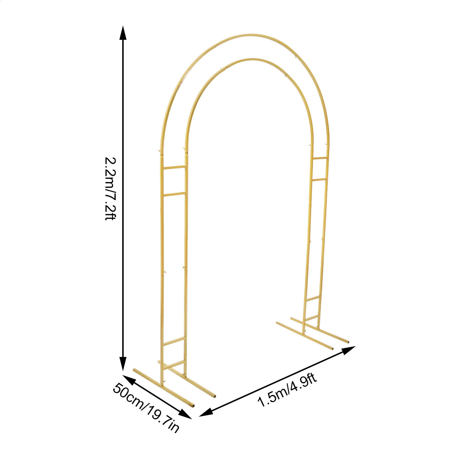 Wedding arch bracket with base balloon background for wedding party decoration 240906