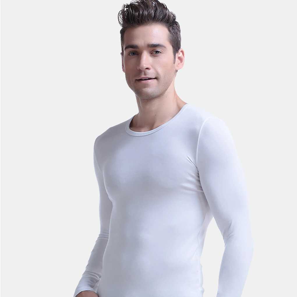 Underwear Hot Mens Baselayer Solid Winter Clothing Lining Full Match W240903