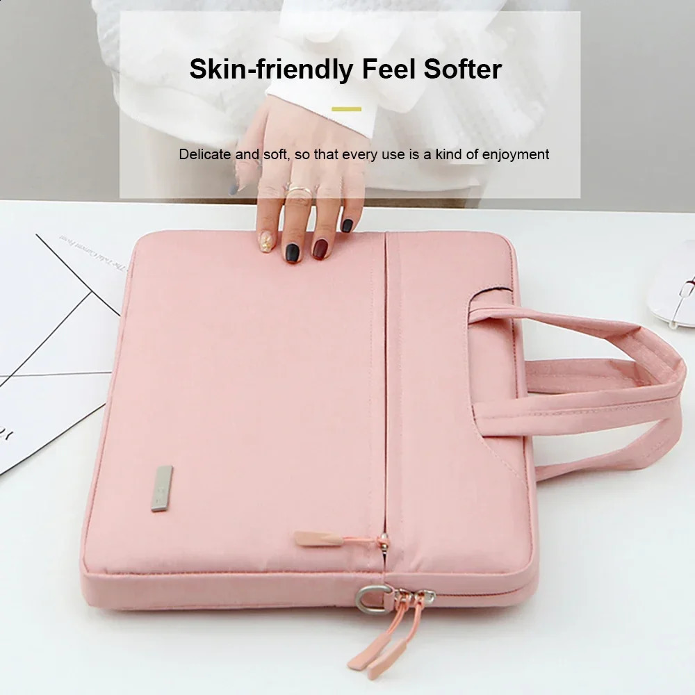 Laptop bag cover 12 13.3 15.6 14 inch shoulder bag Laptop bag suitable for Macbook Air Pro M1 handbag briefcase 240903