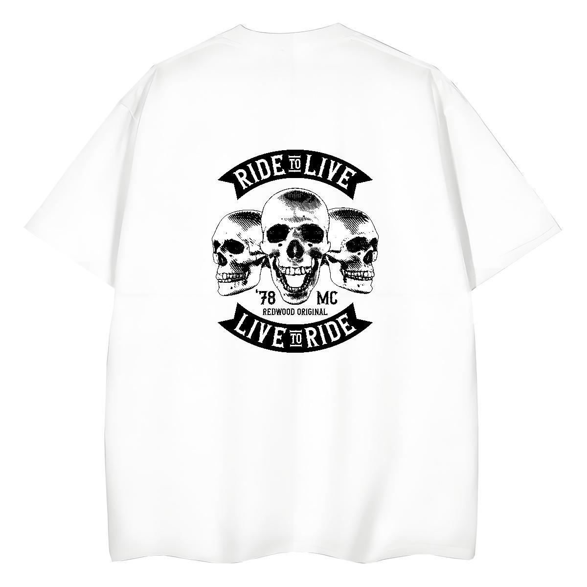 2024 Designer T-Shirts for Women 100% Cotton 230g Short Sleeve O-Neck Beach skull Women Tshirts Popular Skull Top Shirts