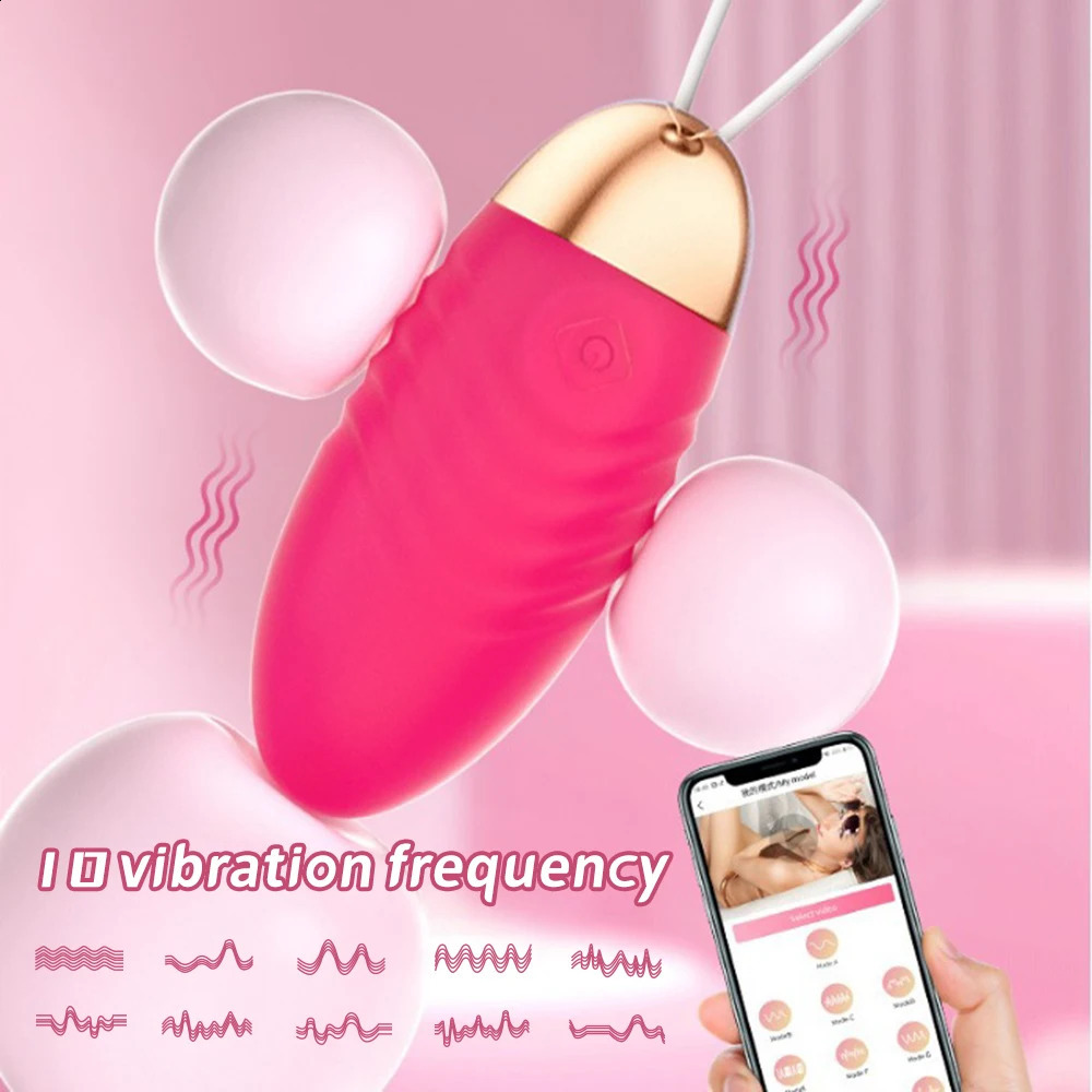 Wearing App Wireless Bluetooth Remote Control Vibrator Dildo Clitoris Female Vaginal Vibrator Ball Vibration Sex Toy For Women 240904