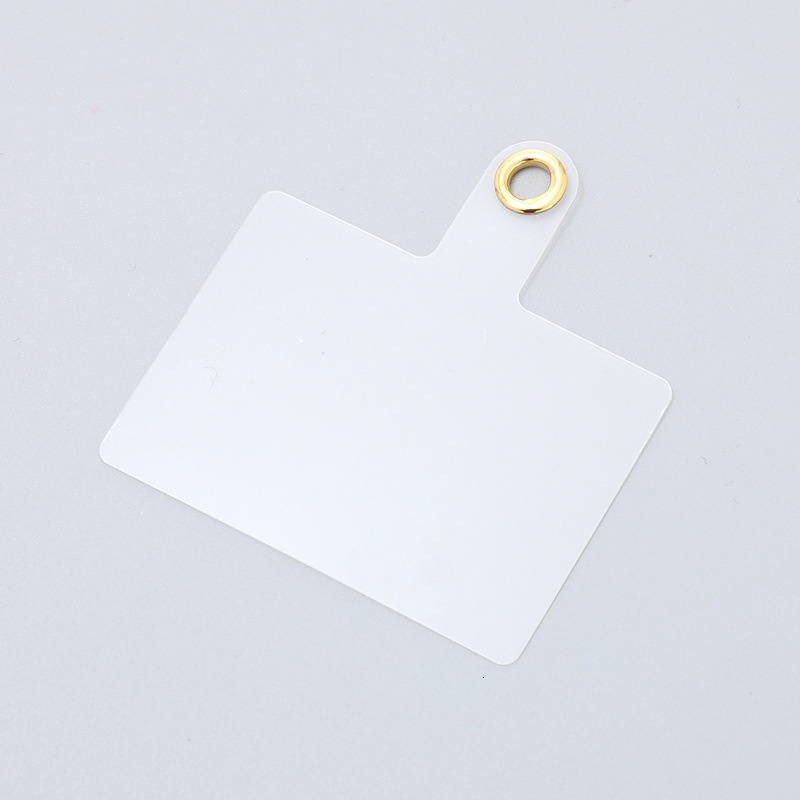 Yilian new gasket transparent patch PVC phone case universal back strap rope diagonal clip hanging piece