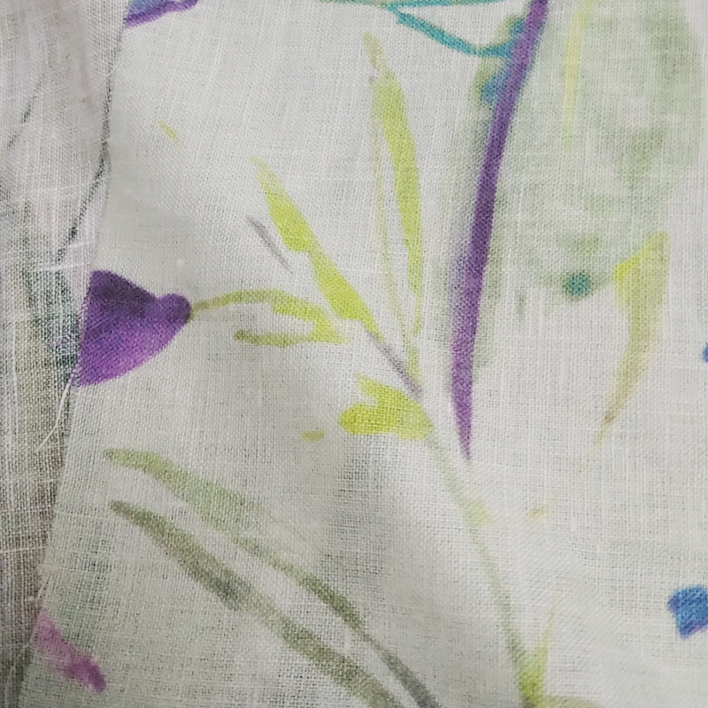 Clothing fabrics linen ramie linen cotton linen viscose woven fabric digital printing fabric factory direct supply