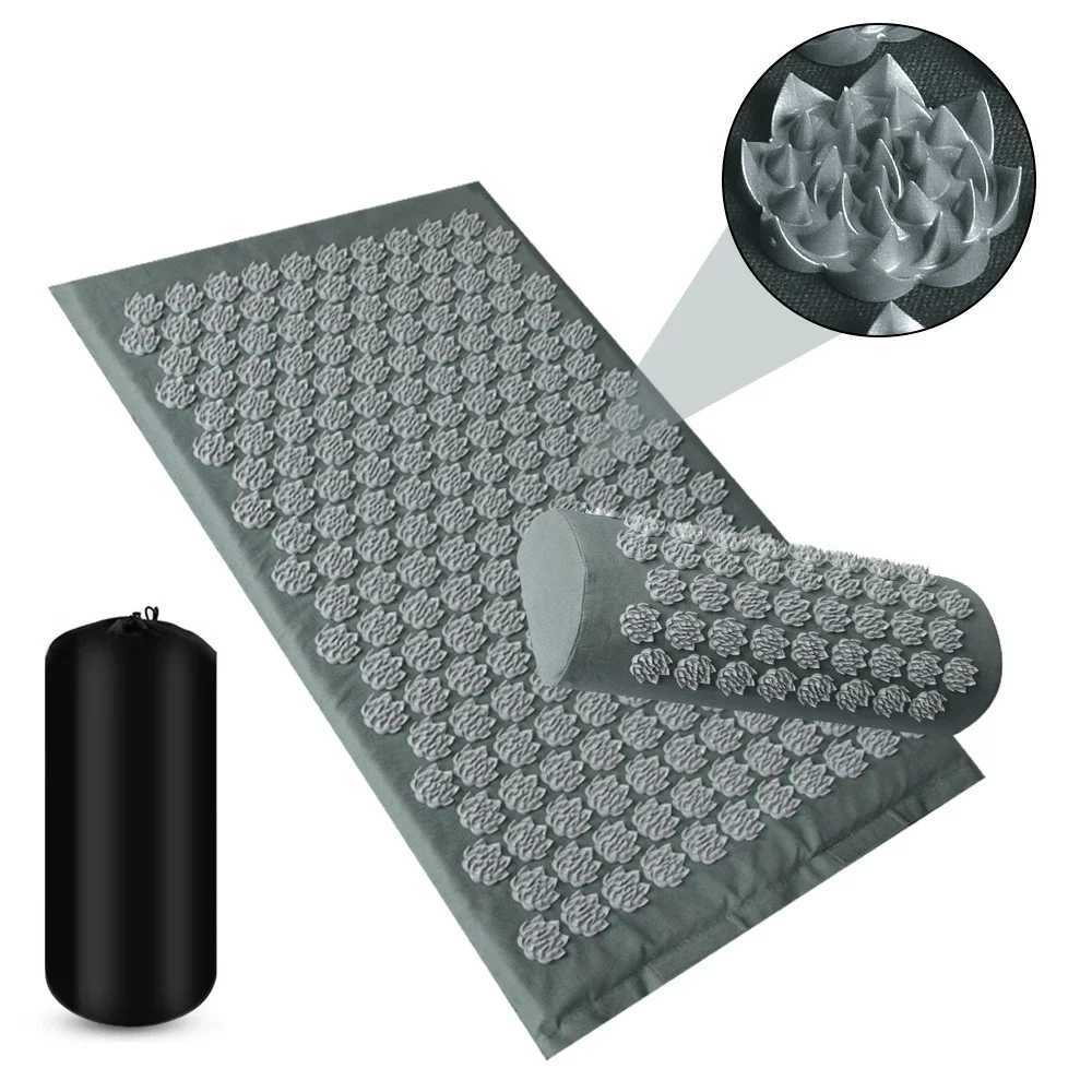 Lotus Massage Mat Application Lotus Spike Mat Pillow Yoga Mat Foot Neck Back Massage Mat Shaki Mat W240906