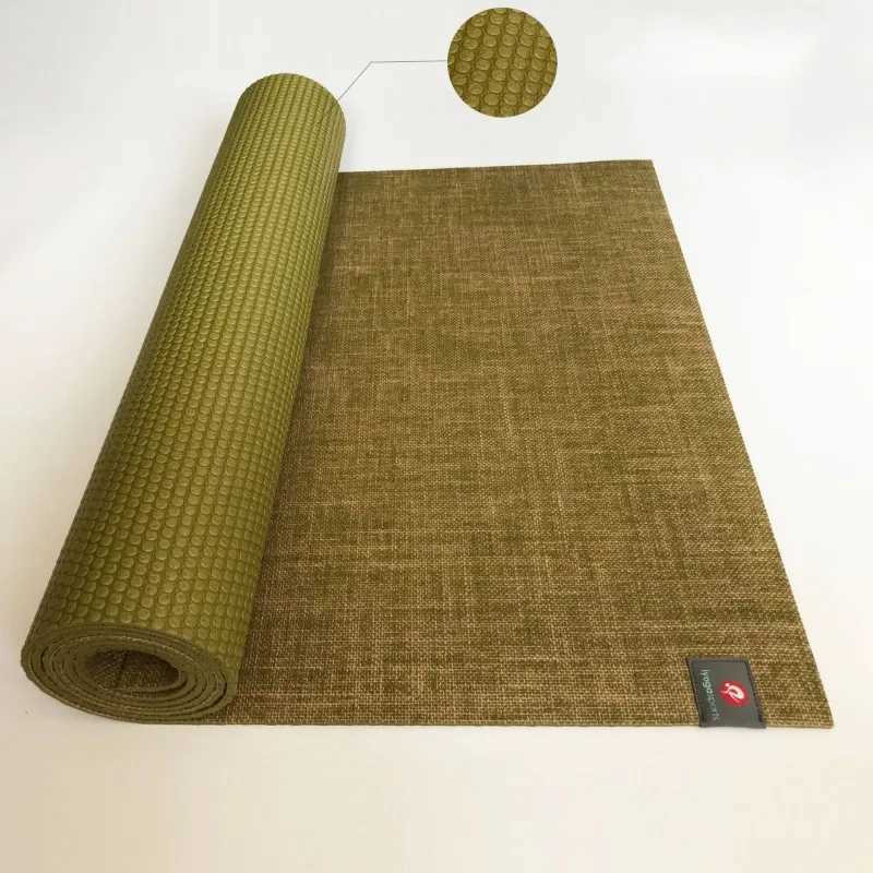 Natural Jute Yoga Mat 183 X 61 X 0.5cm Health and Environmental Protection Yoga Mat Wear resistant and Anti slip Fitness Mat W240906
