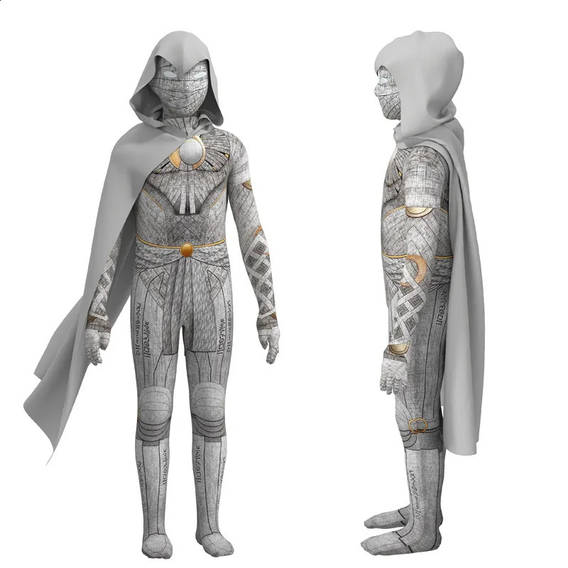 Moon Knight Cosplay Costume Marc Spector Costume Uniform Halloween Costume for Kids 240906