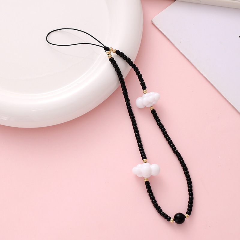 Yilian Jewelry New Cloud Beaded Colorful Wrist Chain Accessories Short Phone Hanging Rope Gift for Women