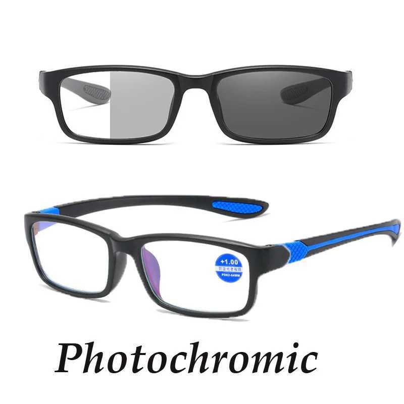 Home>Products>Fluorescent TR90 Reading Glasses>Blue Light Blocking Square Frame Glasses W240906