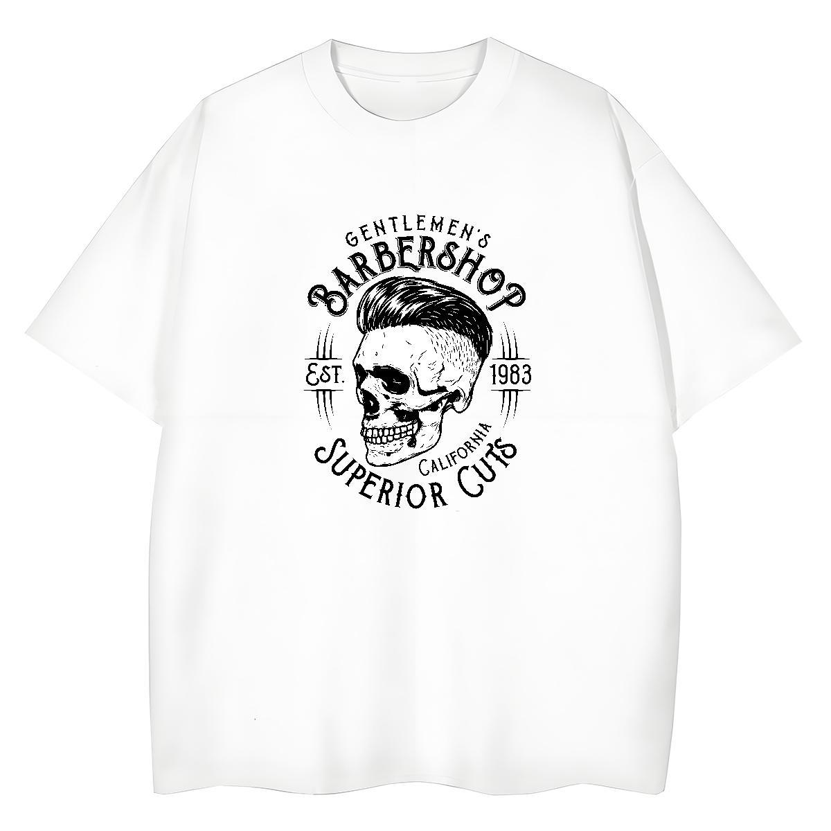 Custom Womens T Shirts 230g 100% Cotton Breathable Short Sleeve Daily Wear skull Women Tees Designer Floral Print Tops