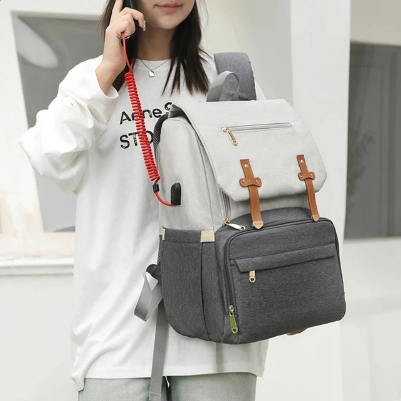 Nylon Soild Mommy Backpack Zipper Casual High Quality Bags for Women 2024 Fashion Style Mother and Baby Large Capacity 240906