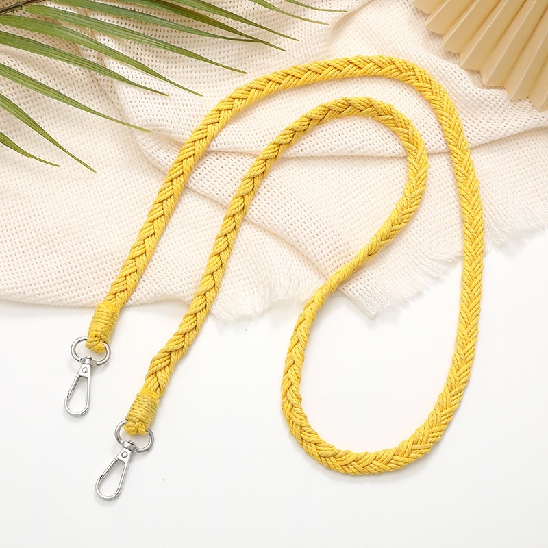 Yilian's new Korean version hand woven rope crossbody phone case hanging pendant simple and versatile shoulder strap anti loss chain