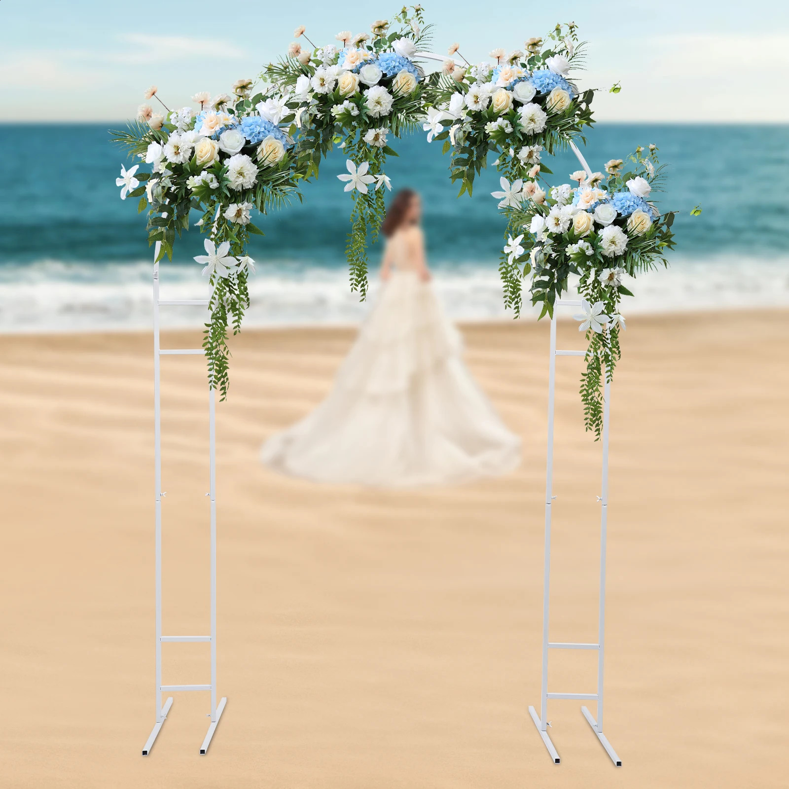 Wedding arch bracket with base balloon background for wedding party decoration 240906