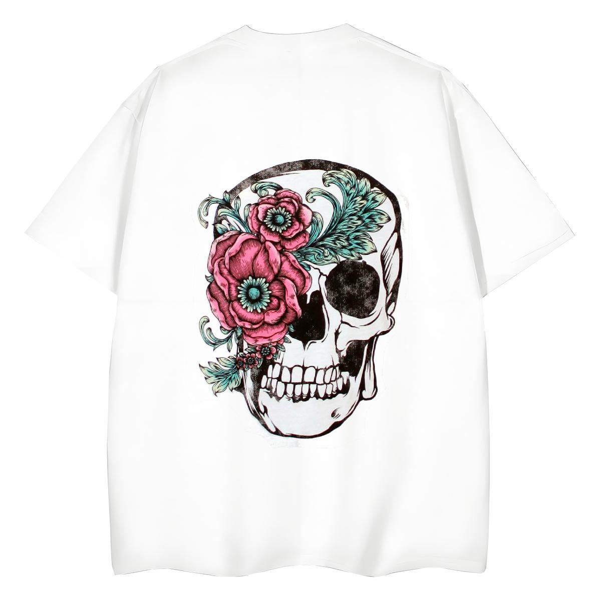 Factory Direct T shirt 100% Cotton 230g Crew Neck Daily Wear skull Tshirt for Man Woman Designer Nice Oversized Tops Shirt