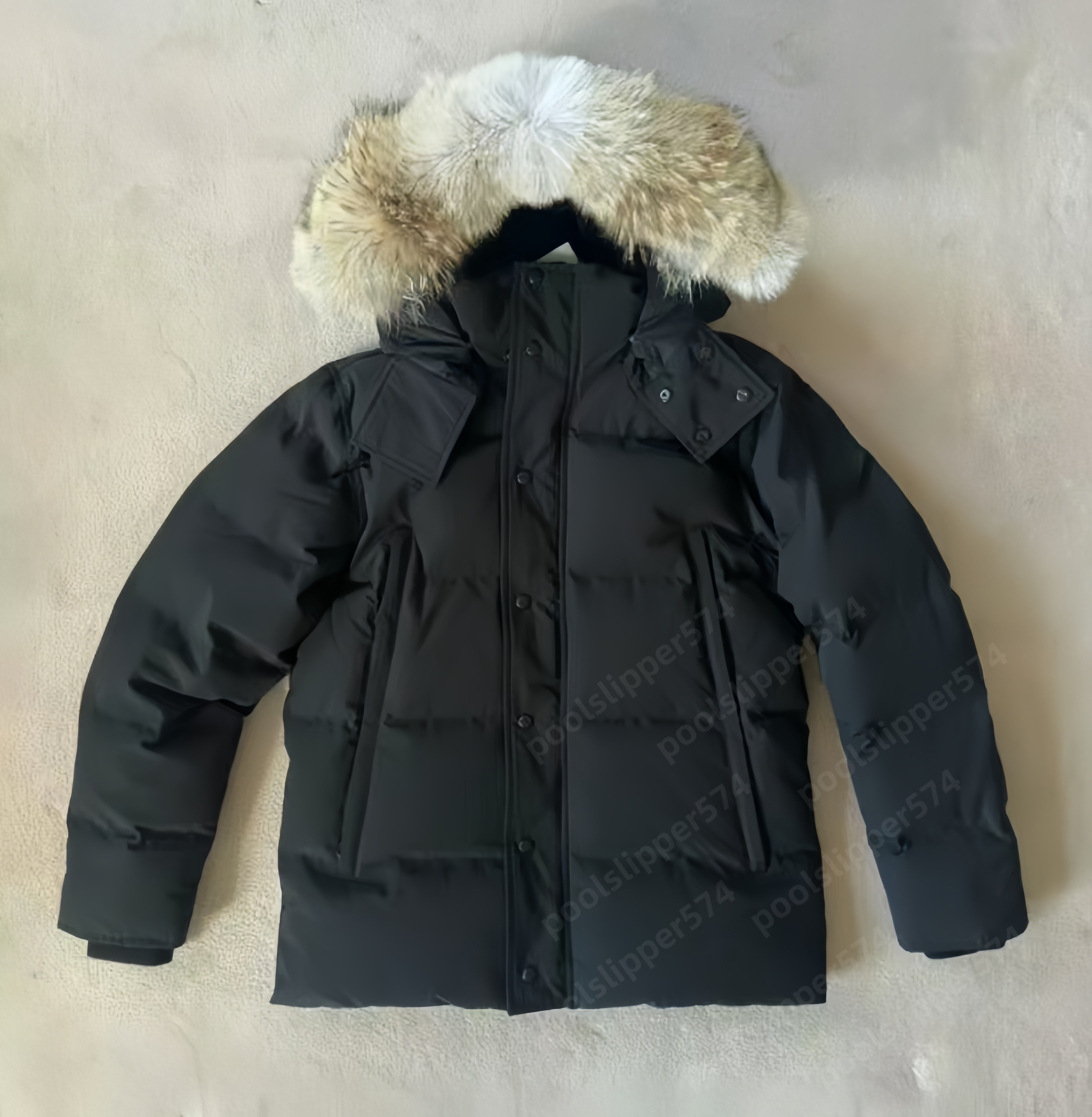 Designer Winter jacket Womens Puffer jacket Women coat Mens Down coat designer real big wolf fur Overcoat Clothing Casual fashion style Winter Outerwear parka