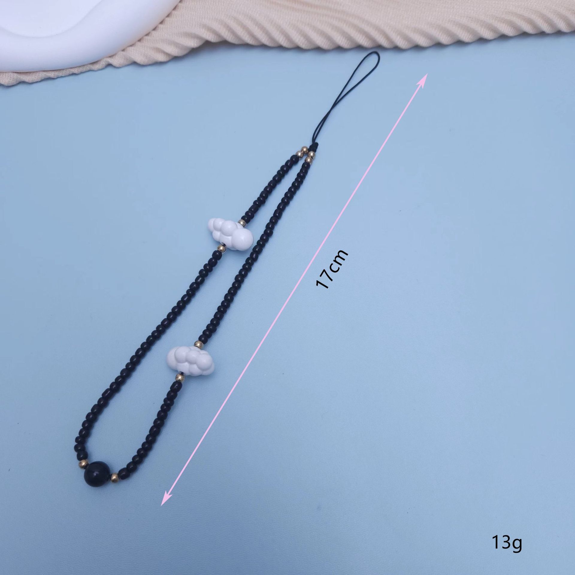 Yilian Jewelry New Cloud Beaded Colorful Wrist Chain Accessories Short Phone Hanging Rope Gift for Women