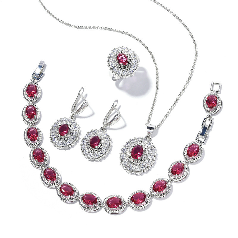 Womens Earrings Bracelet Temperament Evening Dress High Quality Angelic Necklace Set Gift 240524