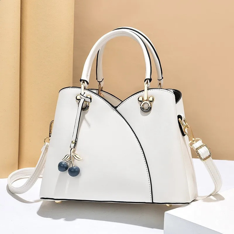 Simple Fashion Mother Bag Female Large Capacity Handbag for Middle aged and Elderly Shoulder Messenger Bag Gift Box 240904