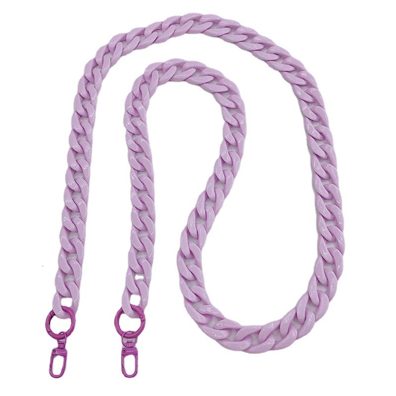 Yilian Jewelry New Color Acrylic Phone Handmade Bag Weaving with Diagonal Cross Chain
