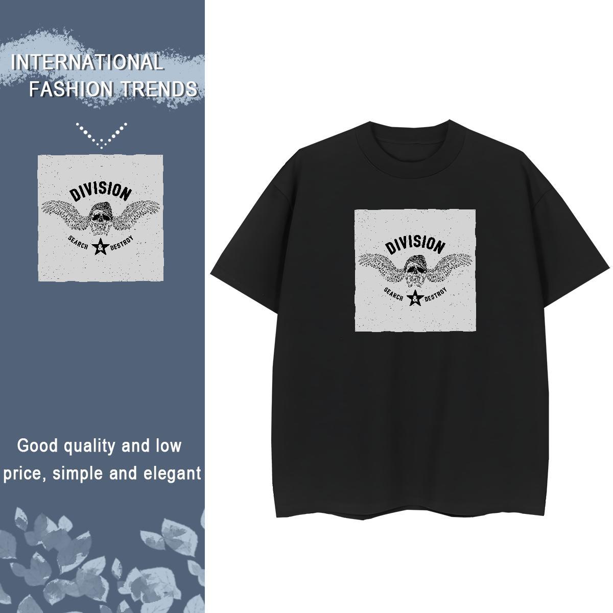 DIY T-Shirts for Women 100% Cotton 230g Breathable Soft Outdoor monster Unisex Tshirts Nice DIY Anime Printed Clothings