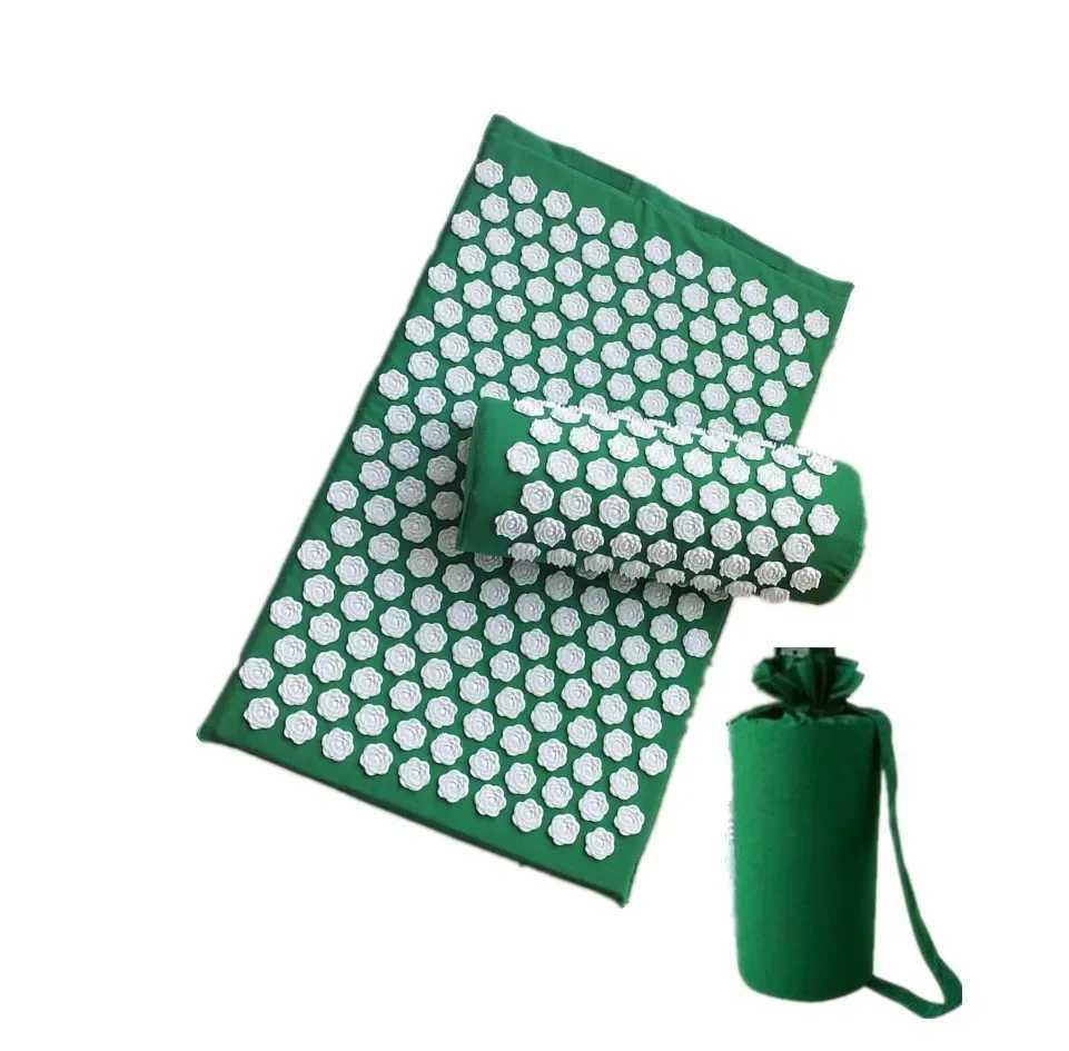 Acupuncture Lotus Acne Massage Yoga Mat Carpet and Pillow Massage Acupuncture Yoga Mat W240906