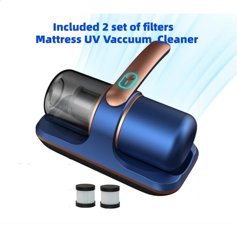Wireless Mattress Vacuum Cleaner Cordless Handheld UV-C Bed Dust Remover Indepth Cleaning Sofa Specialist 12Kpa Powerful Suction 240904