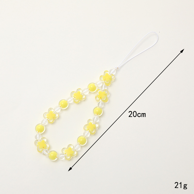 Beaded mobile chain bead, bead in hand fall and anti throw rope, phone case hanging decoration pendant, small gift for women
