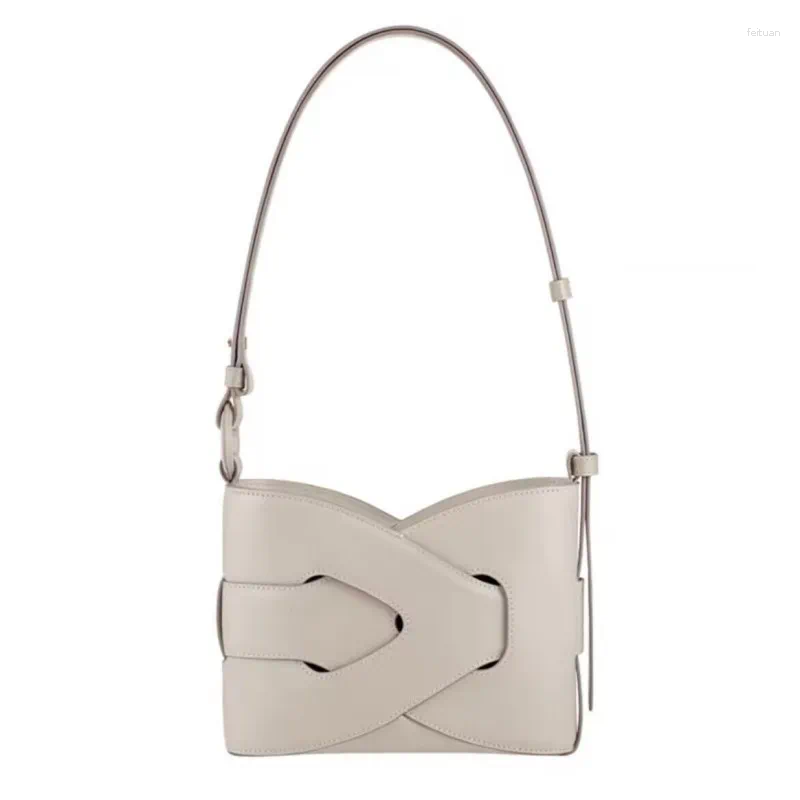 Totes Po Geometric Bag Made Of Genuine Leather With Nodde Classic Symmetrical Design Niche Single Shoulder Diagonal Cross d583 4