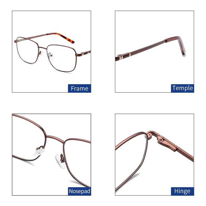ZENOTTIC 2024 Titanium Alloy Glasses Commercial Style Optics Korean Glasses Mens Square Non Prescription Glasses Frame W240906