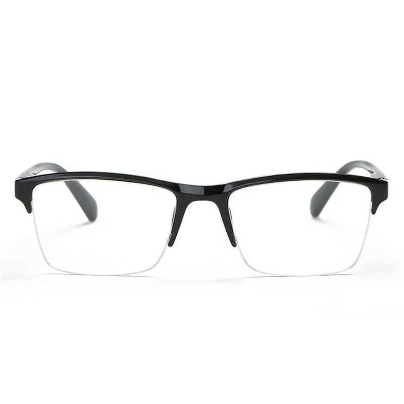 Mens and Womens Ultra Light Square Half Frame Reading Glasses Elders Degree Glasses+0.25 0.5 0.75 1 1.25 1.5 1.75 2.25 2.5 3 W240907